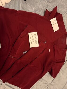 Figs Medical Scrub Set in Burgundy Red